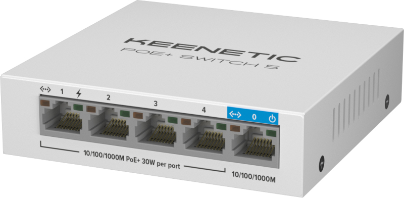Keenetic представила компактные 1GbE-коммутаторы с поддержкой PoE+
